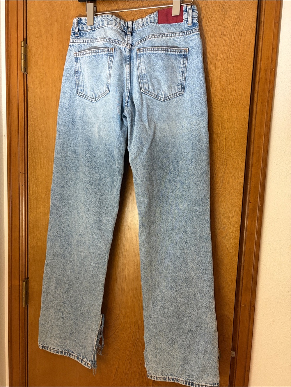 ZARA // SLIM FLARE LOW RISE RIPPED LONG LENGTH - Picture 9 of 9